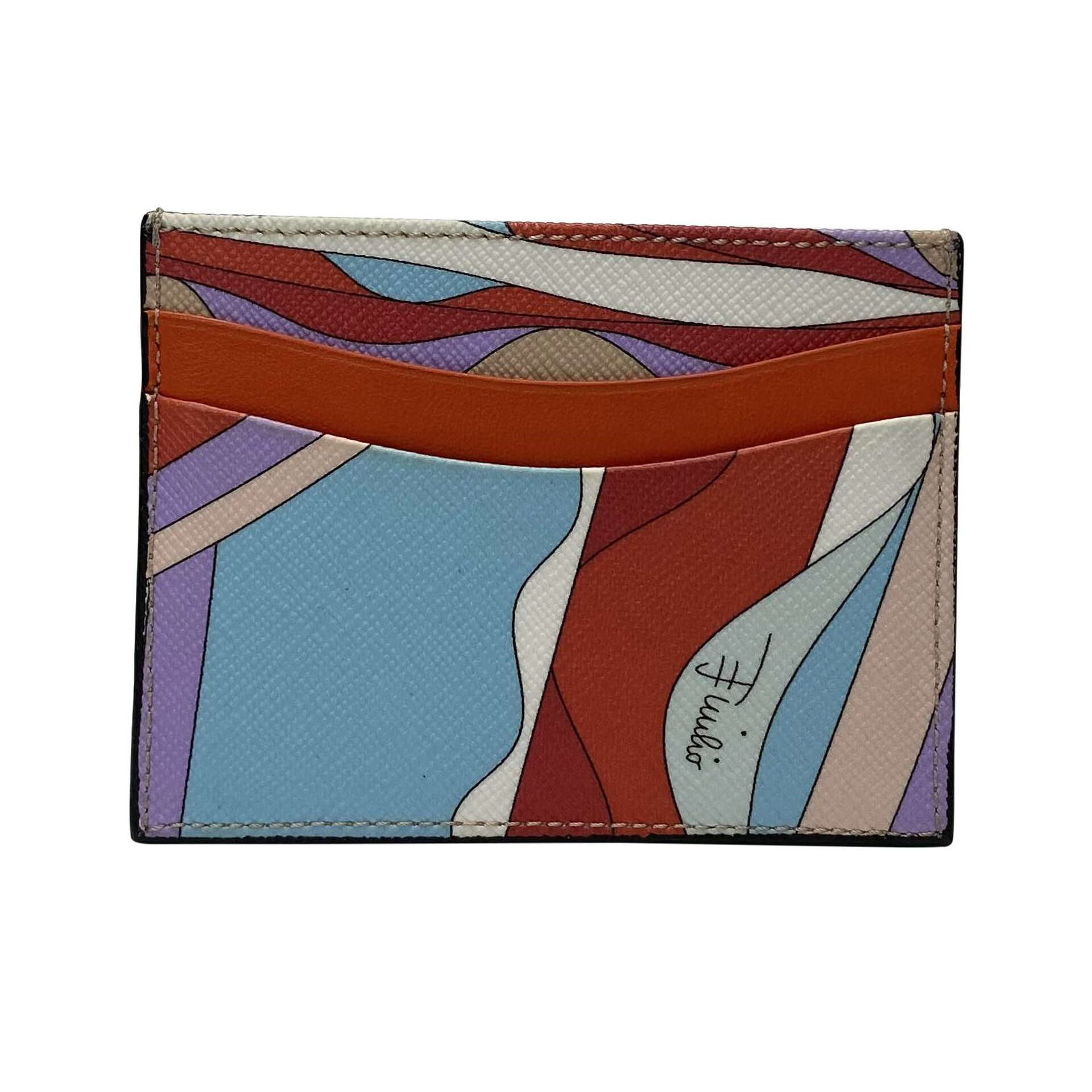 Porta-Cartões Emilio Pucci Couro Estampado