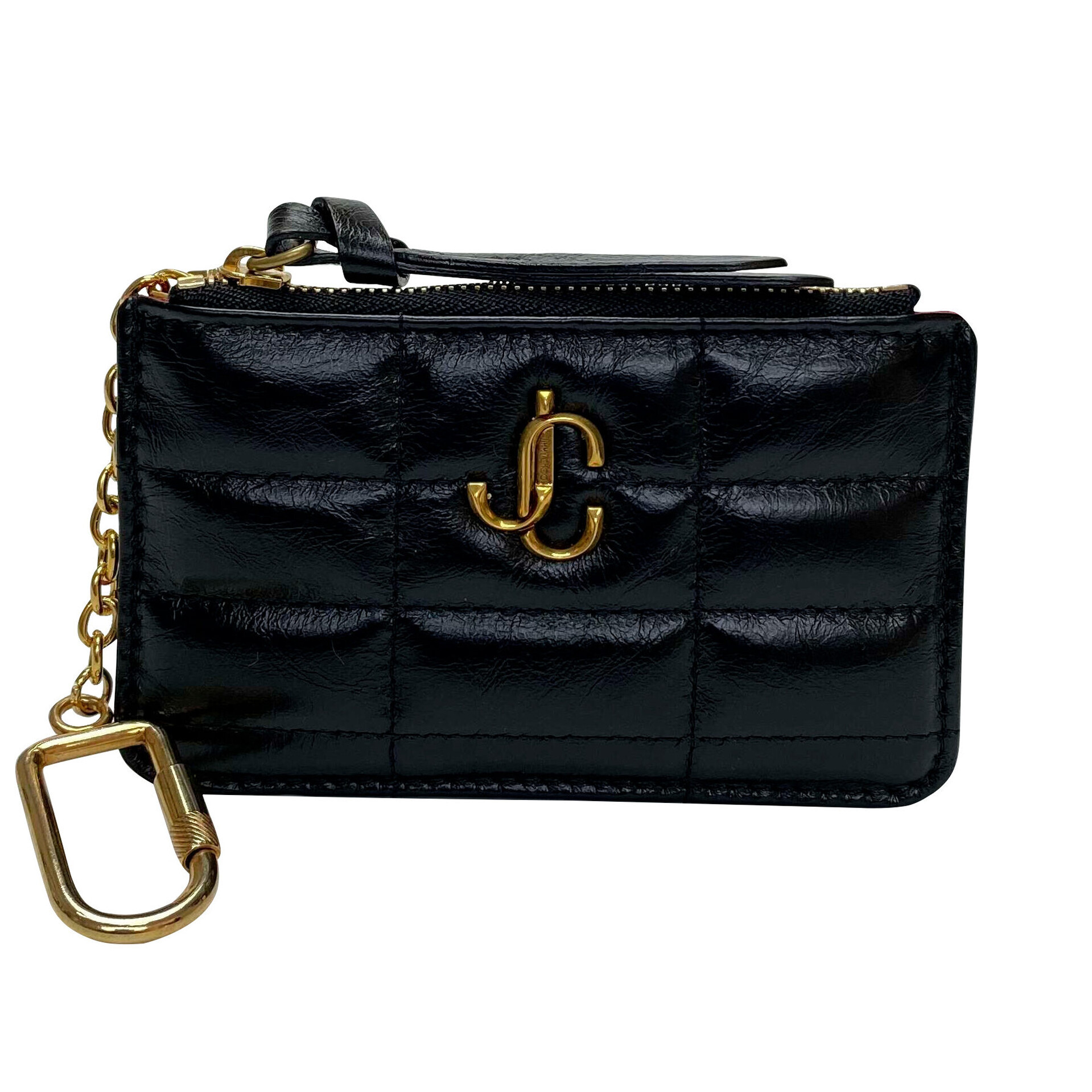 Porta-Cartões Jimmy Choo Couro Preto