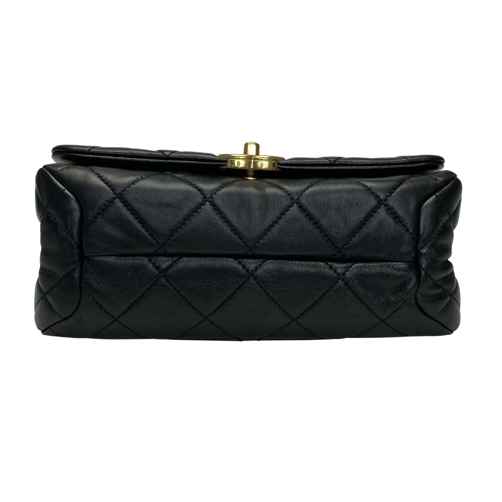 Bolsa Chanel Couro Preto