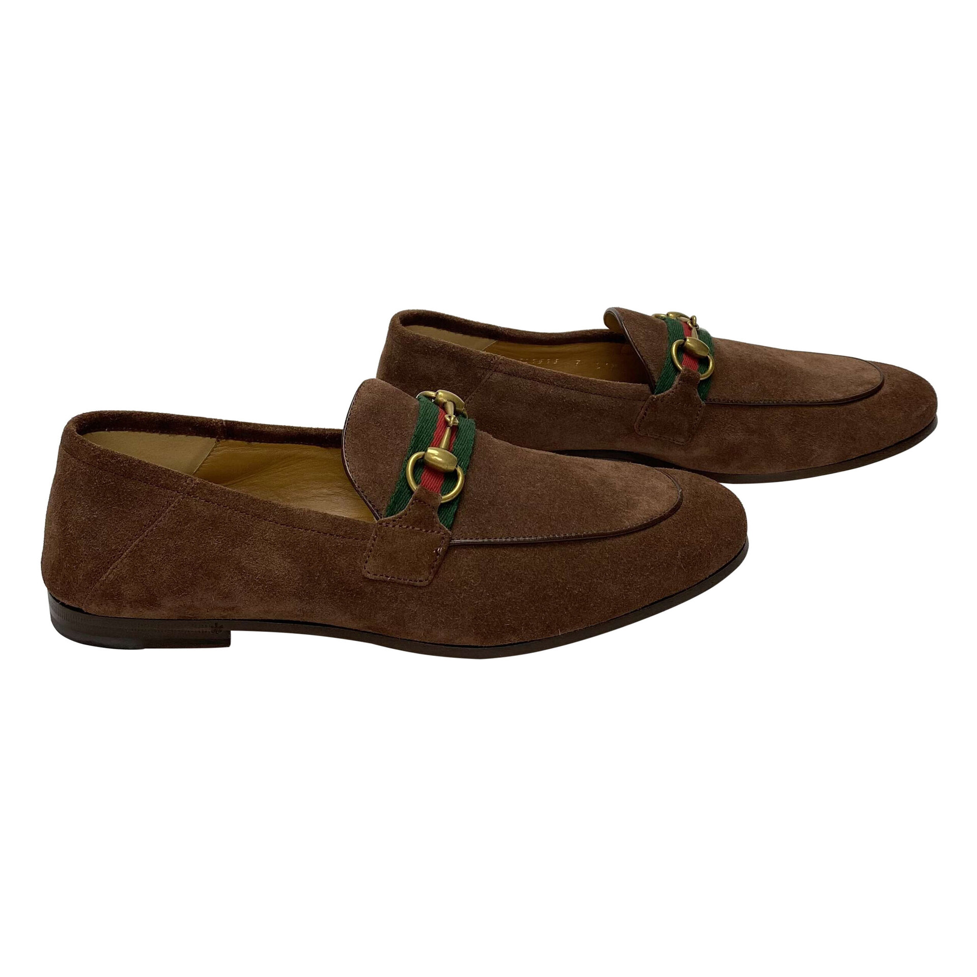 Mocassim Gucci Camurça Marrom