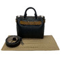 Bolsa Burberry The Belt Mini Couro Preto e Caramelo