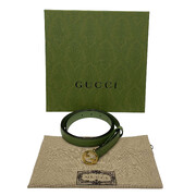 Cinto Gucci Couro Verde