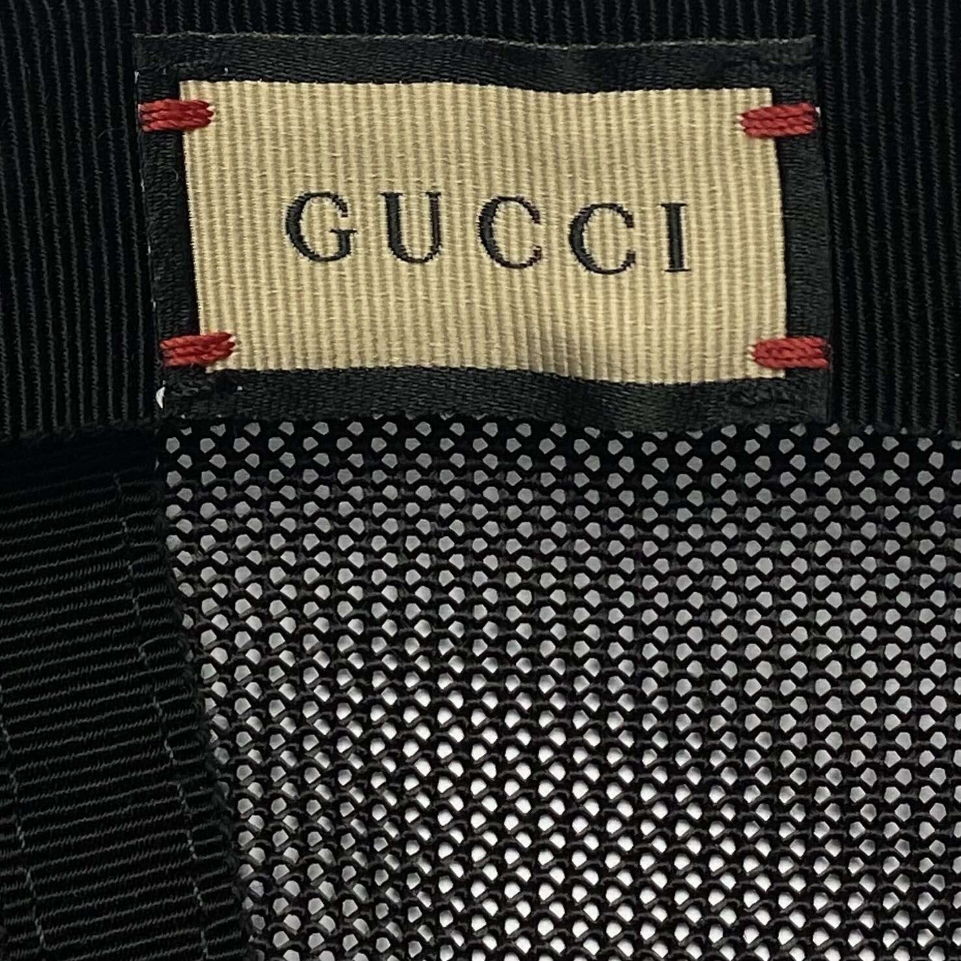 Boné Gucci Couro Preto