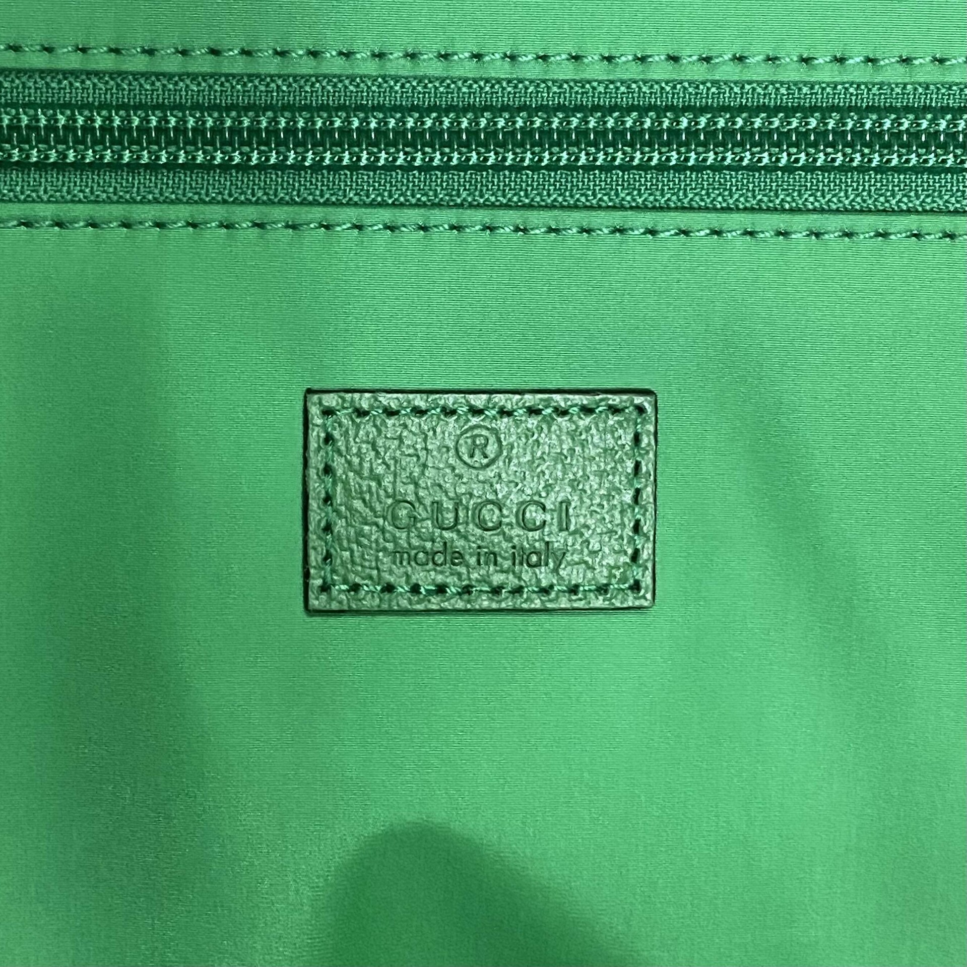 Mala Gucci Duffle Web Verde