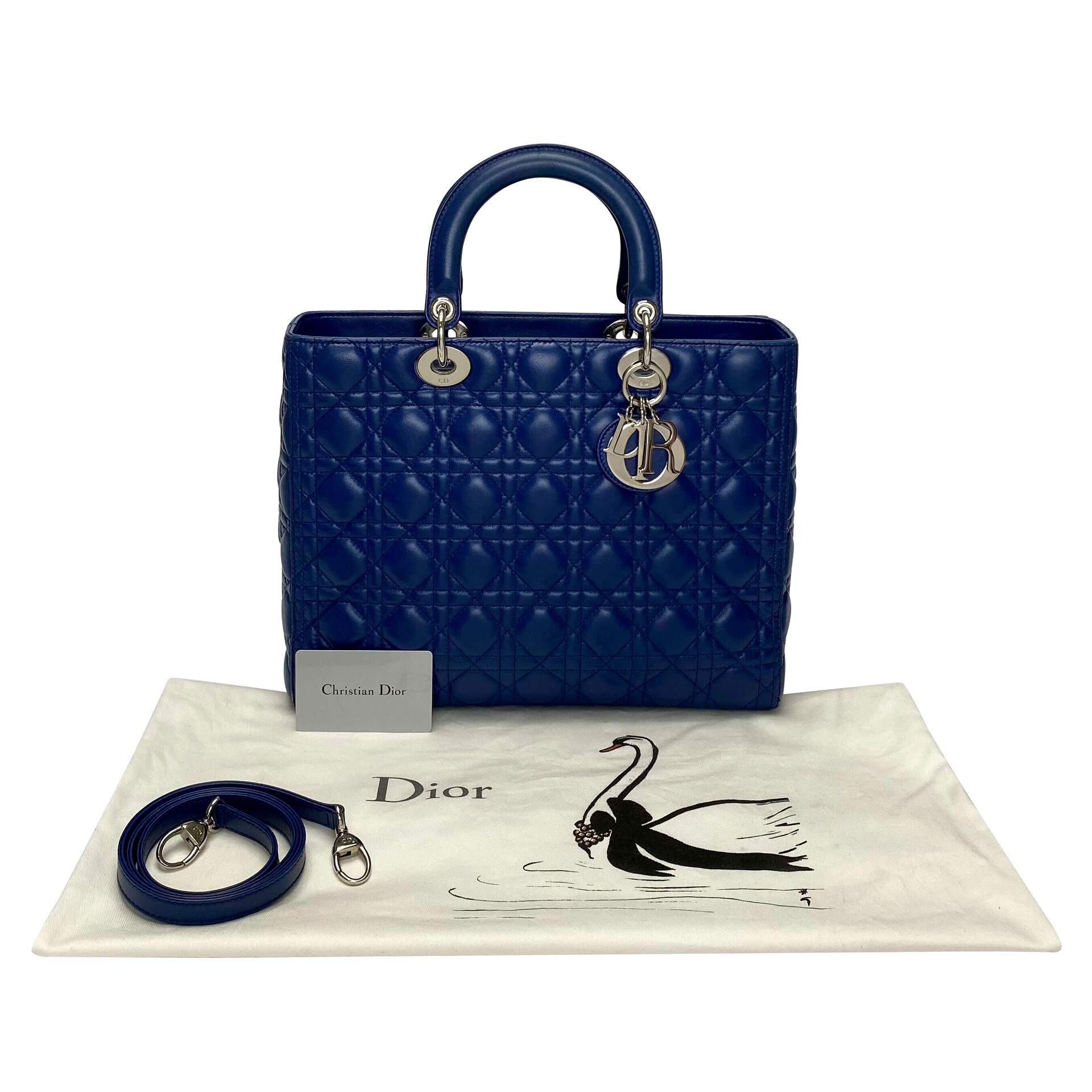 Bolsa Christian Dior Lady Dior Azul