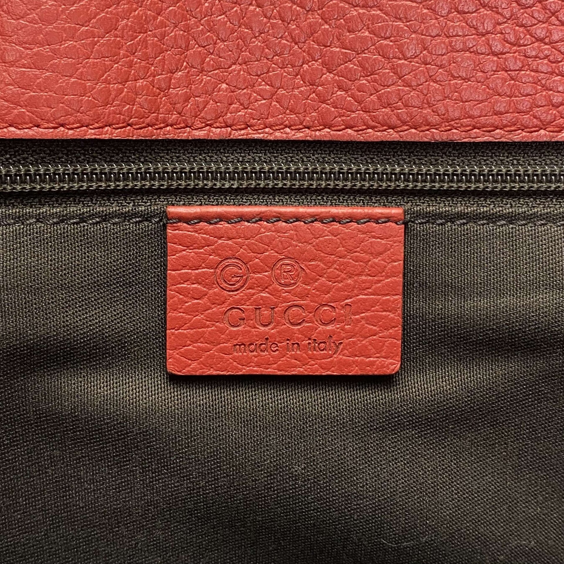 Bolsa Gucci Gifford Couro Laranja