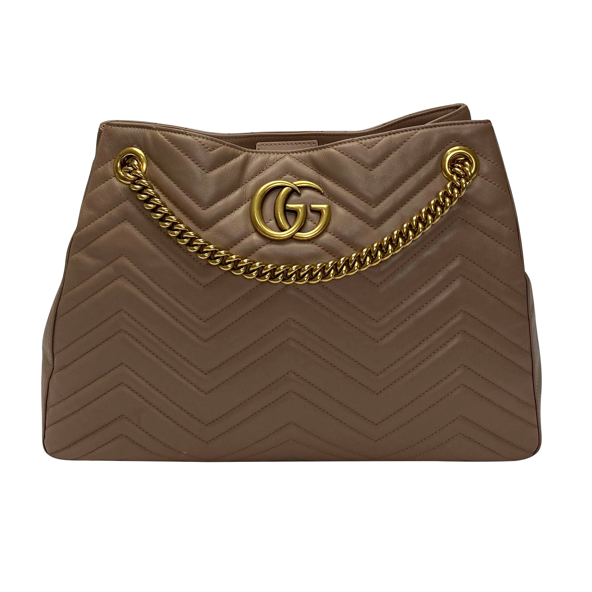 Bolsa Gucci GG Marmont Shoulder Nude