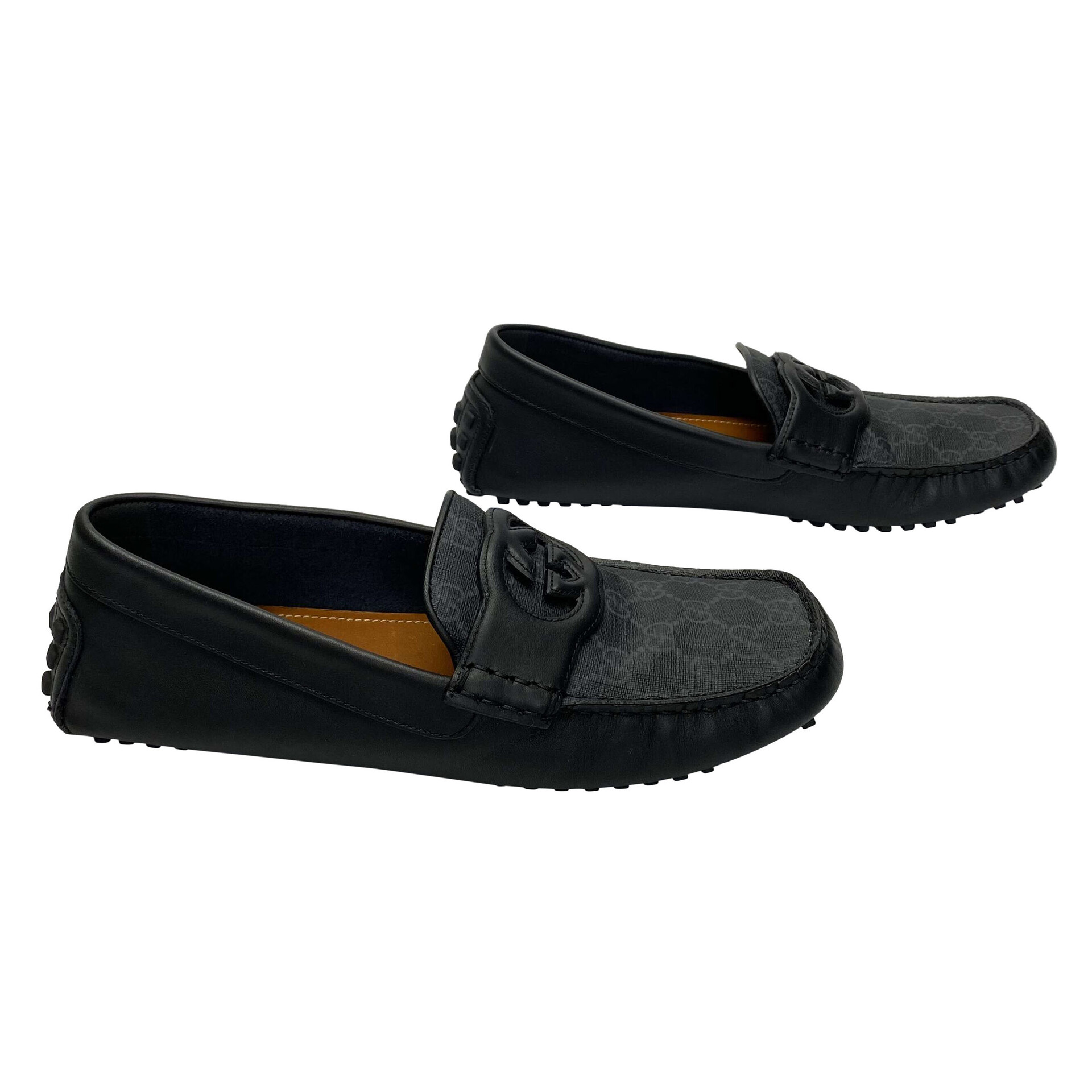 Mocassim Gucci Couro Preto