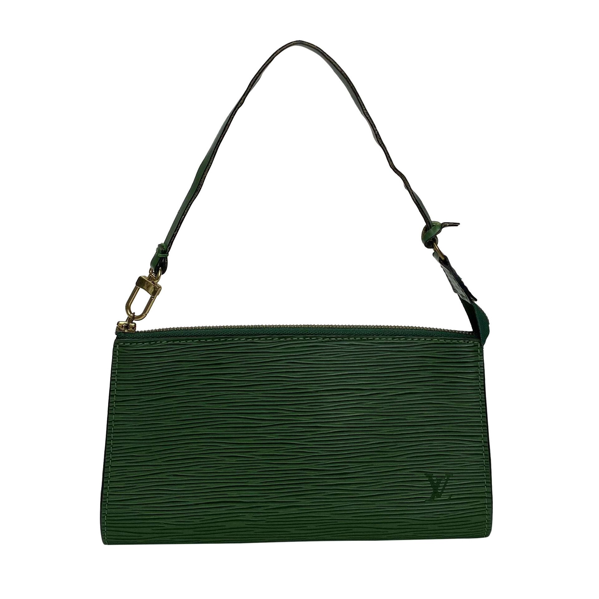 Bolsa Louis Vuitton Pochette Acessories Epi Verde