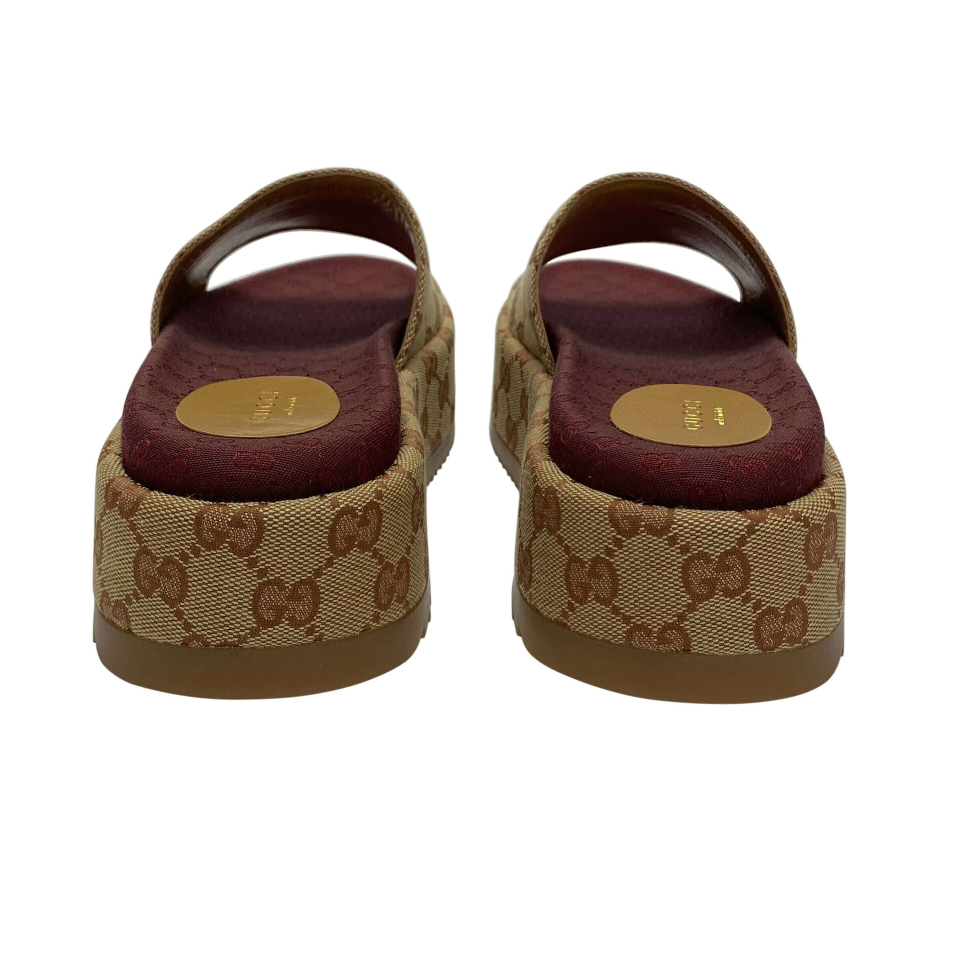 Slide Gucci Plataforma Monograma