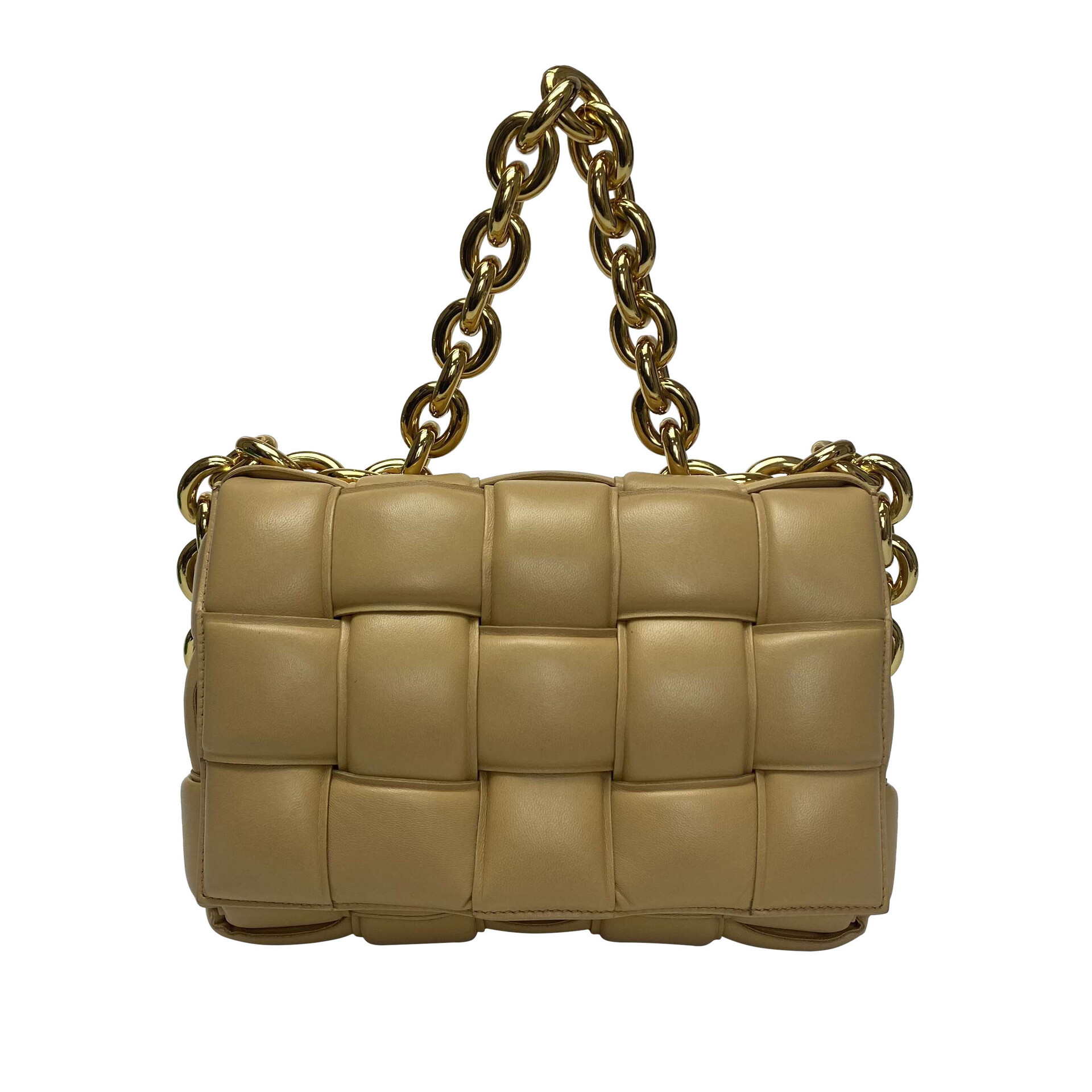 Bolsa Bottega Veneta Cassete Chain Bege