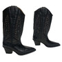 Bota Paris Texas Texan Couro Preta