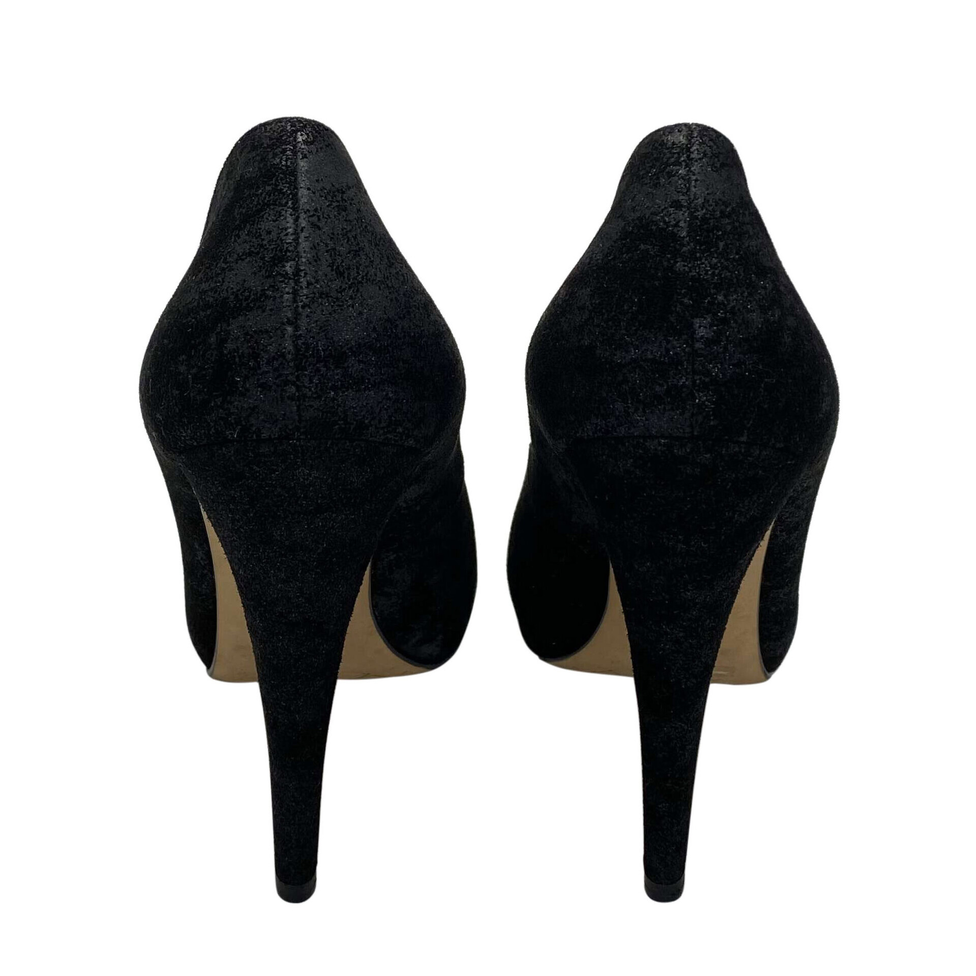 Scarpin Chanel Suede Preto