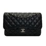 Bolsa Chanel Jumbo Double Flap Couro Caviar Preto