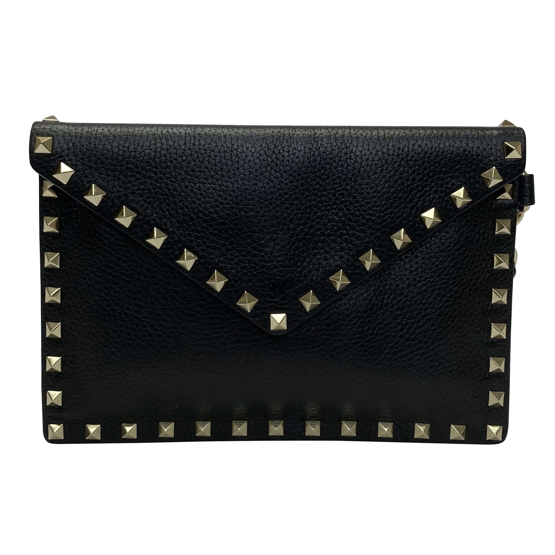 Clutch Valentino Garavani Rockstuds Preta