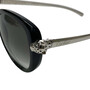 Óculos de Sol Cartier Pantera Acetato Preto