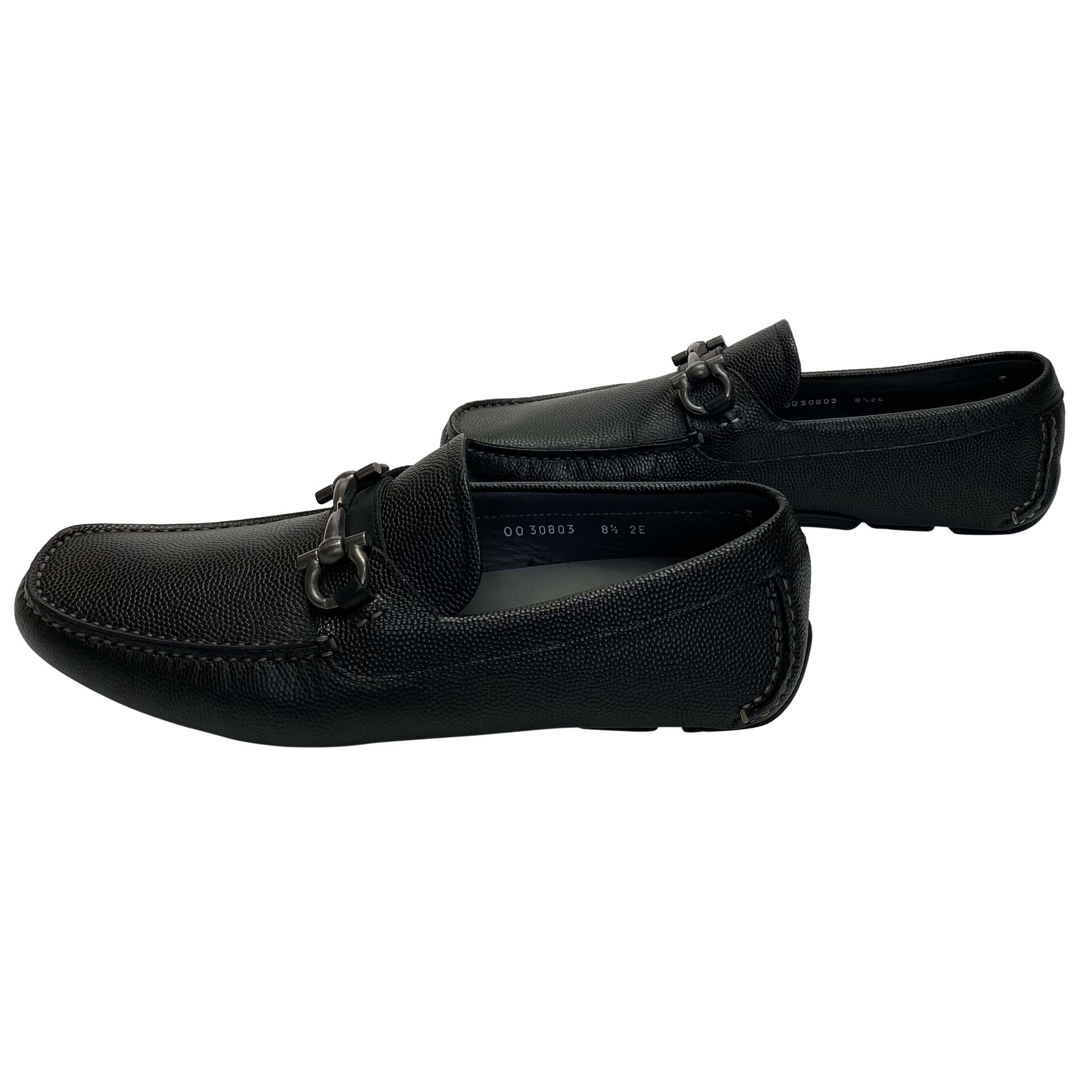 Mocassim Salvatore Ferragamo Couro Preto