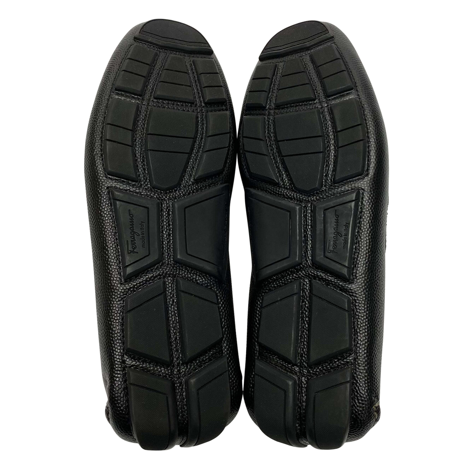 Mocassim Salvatore Ferragamo Couro Preto