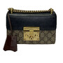 Bolsa Gucci Padlock Mini Canvas GG Couro Preto