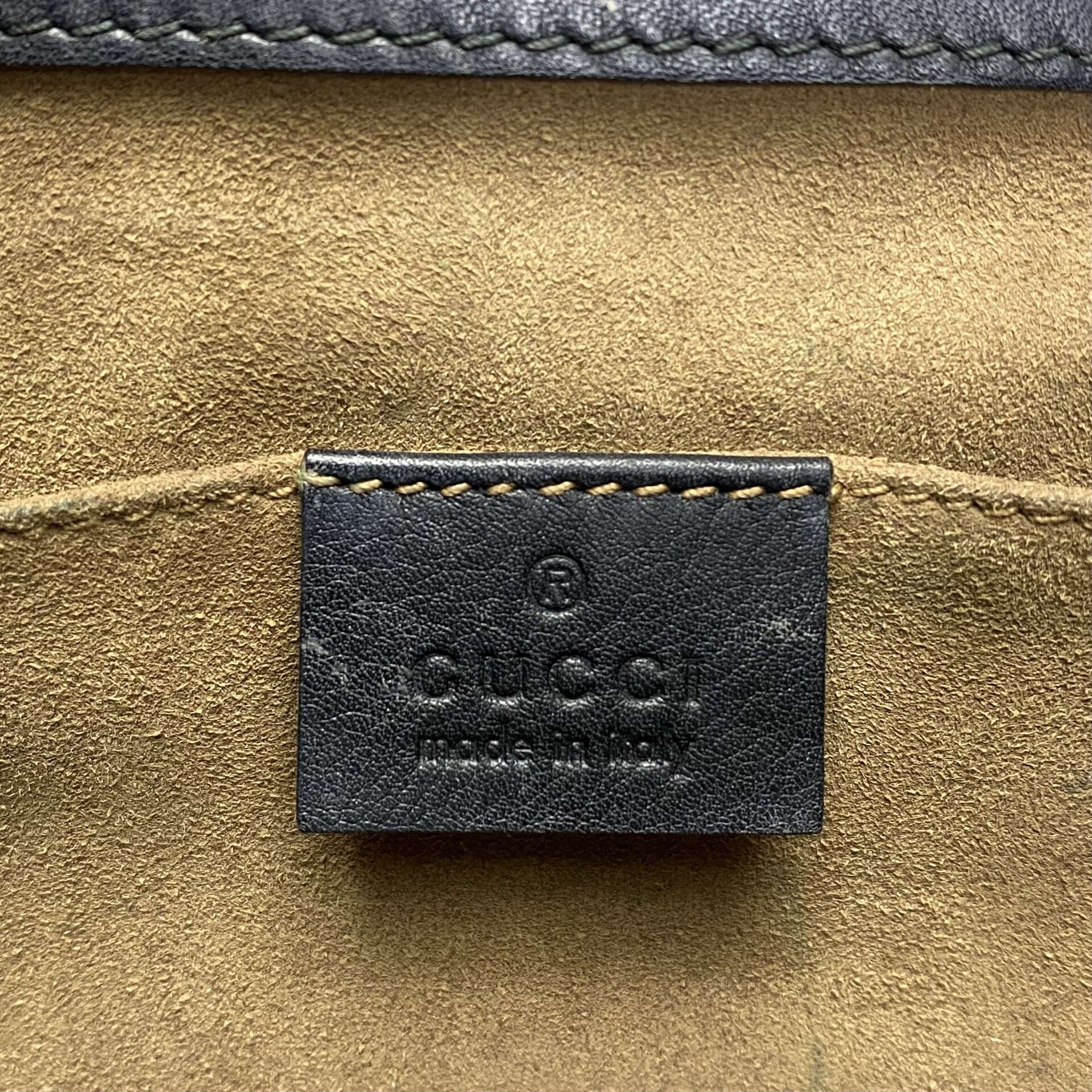 Bolsa Gucci Padlock Mini Canvas GG Couro Preto