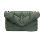 Bolsa Saint Laurent Puffer Verde Small