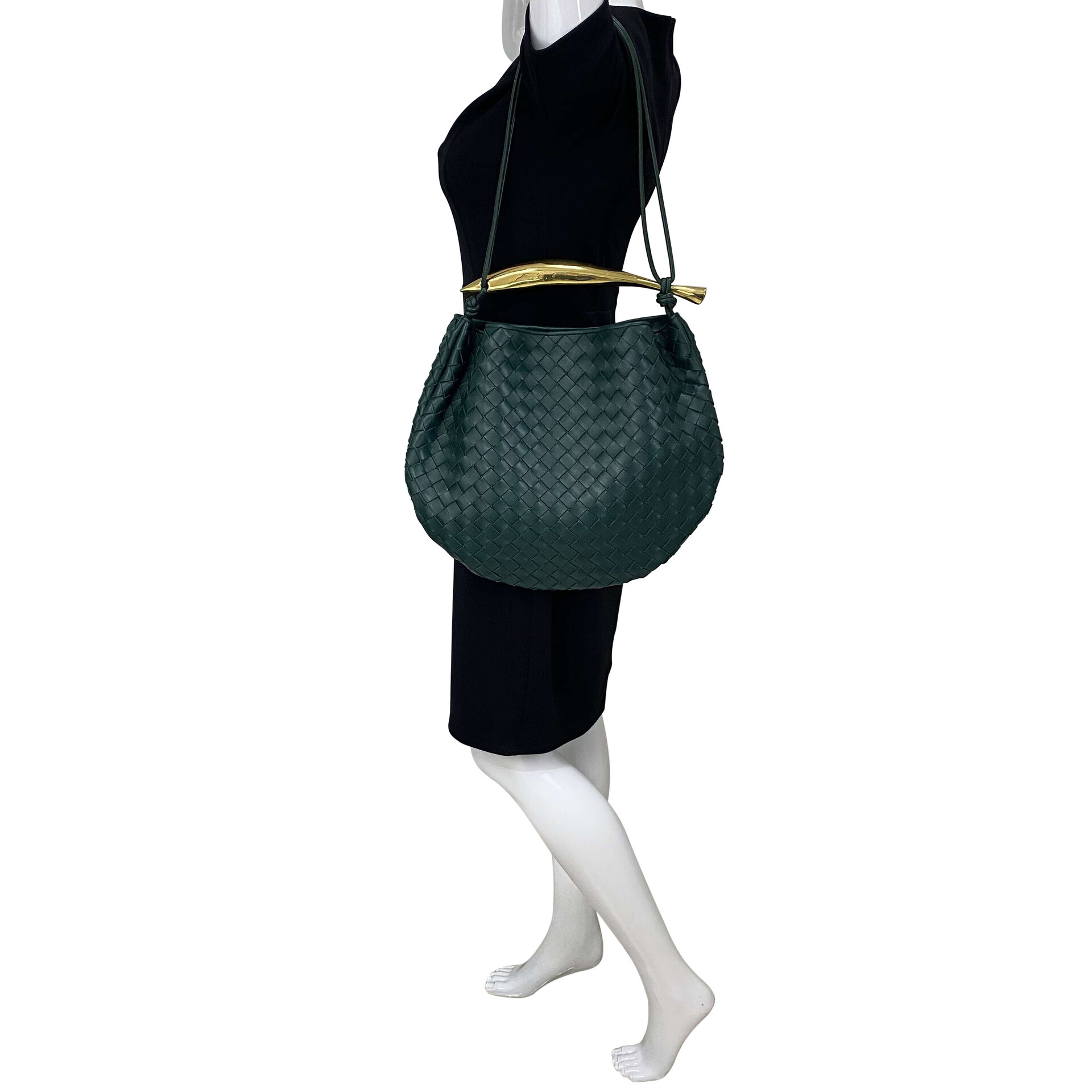 Bolsa Bottega Veneta Sardine Intrecciato Verde