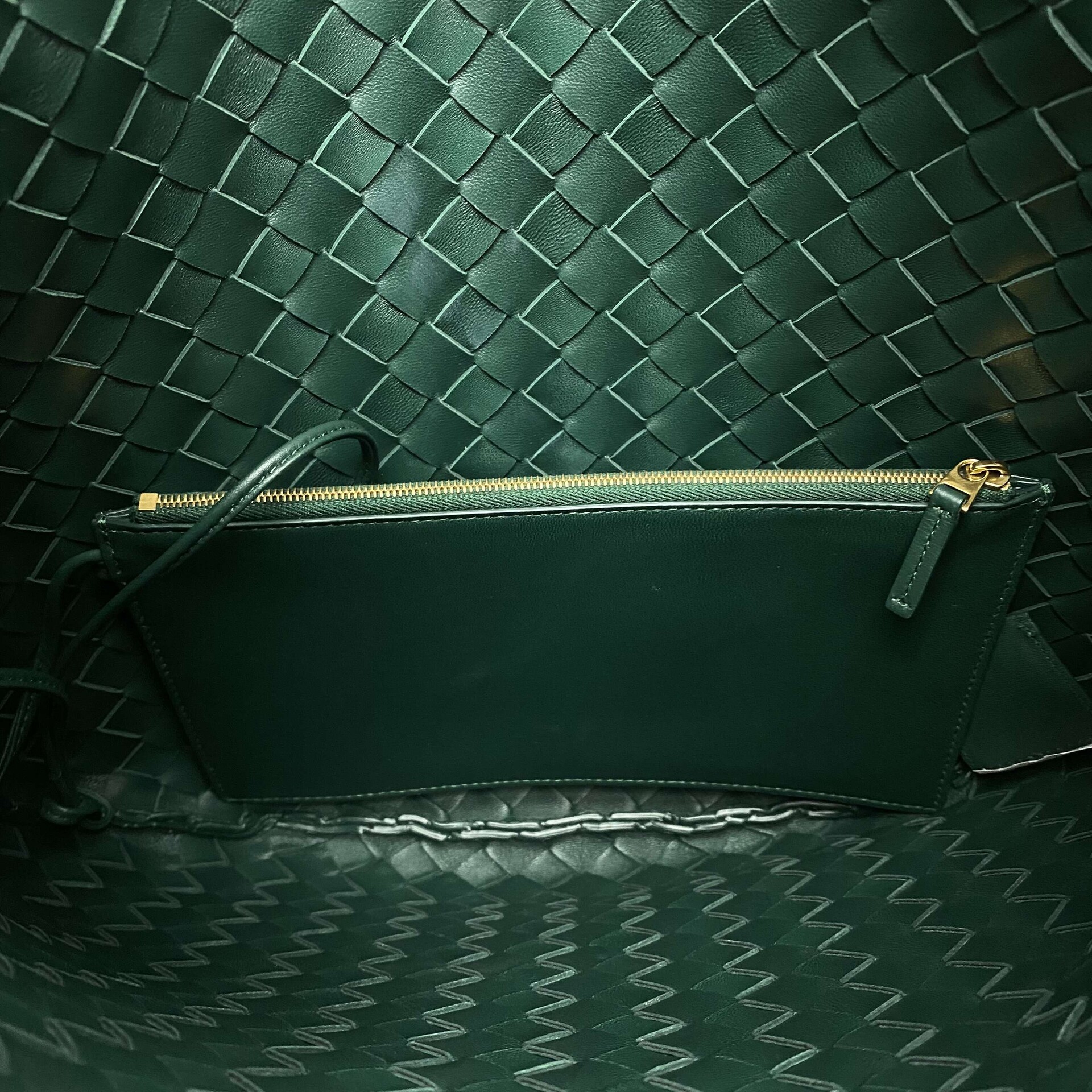 Bolsa Bottega Veneta Sardine Intrecciato Verde