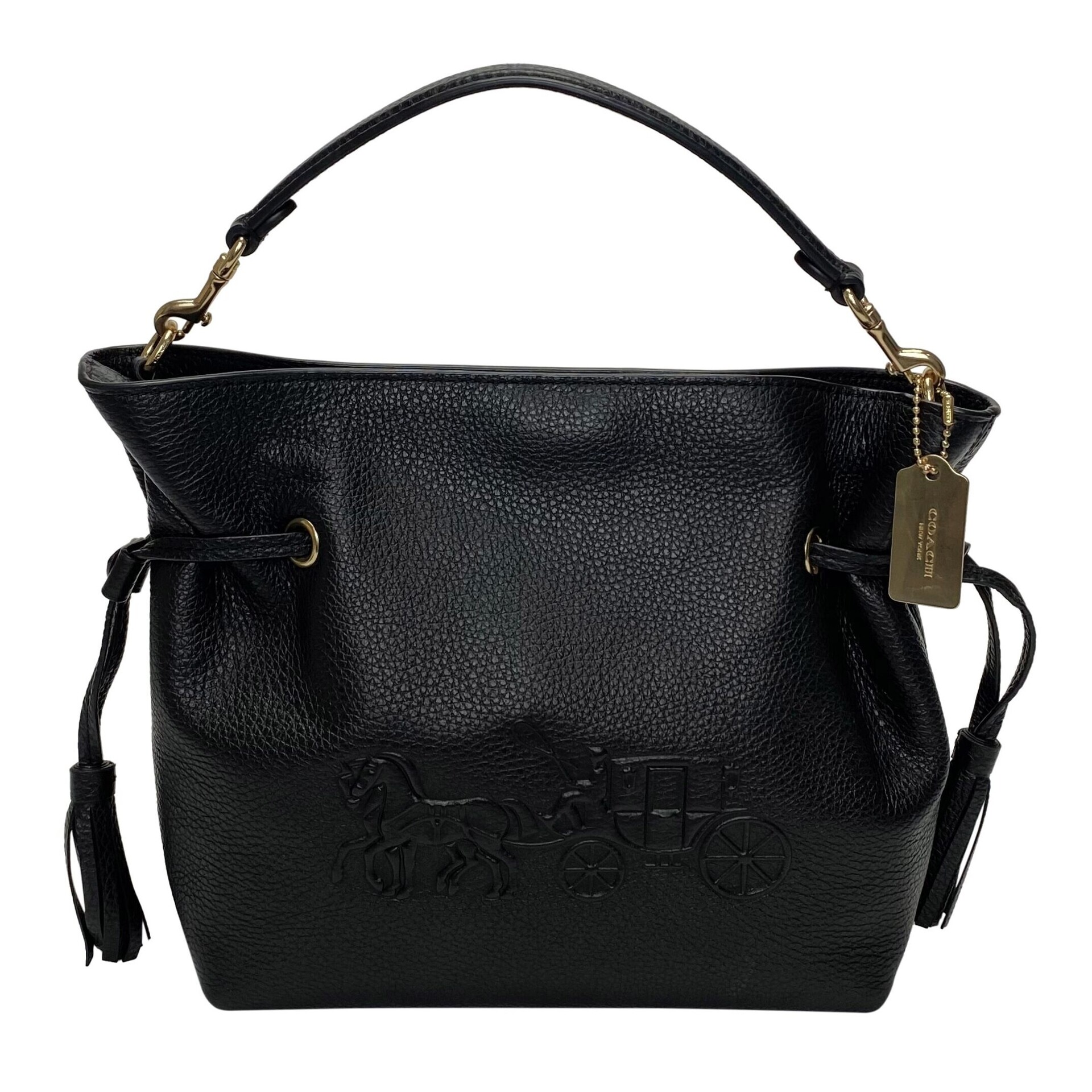 Bolsa Coach Couro Preto