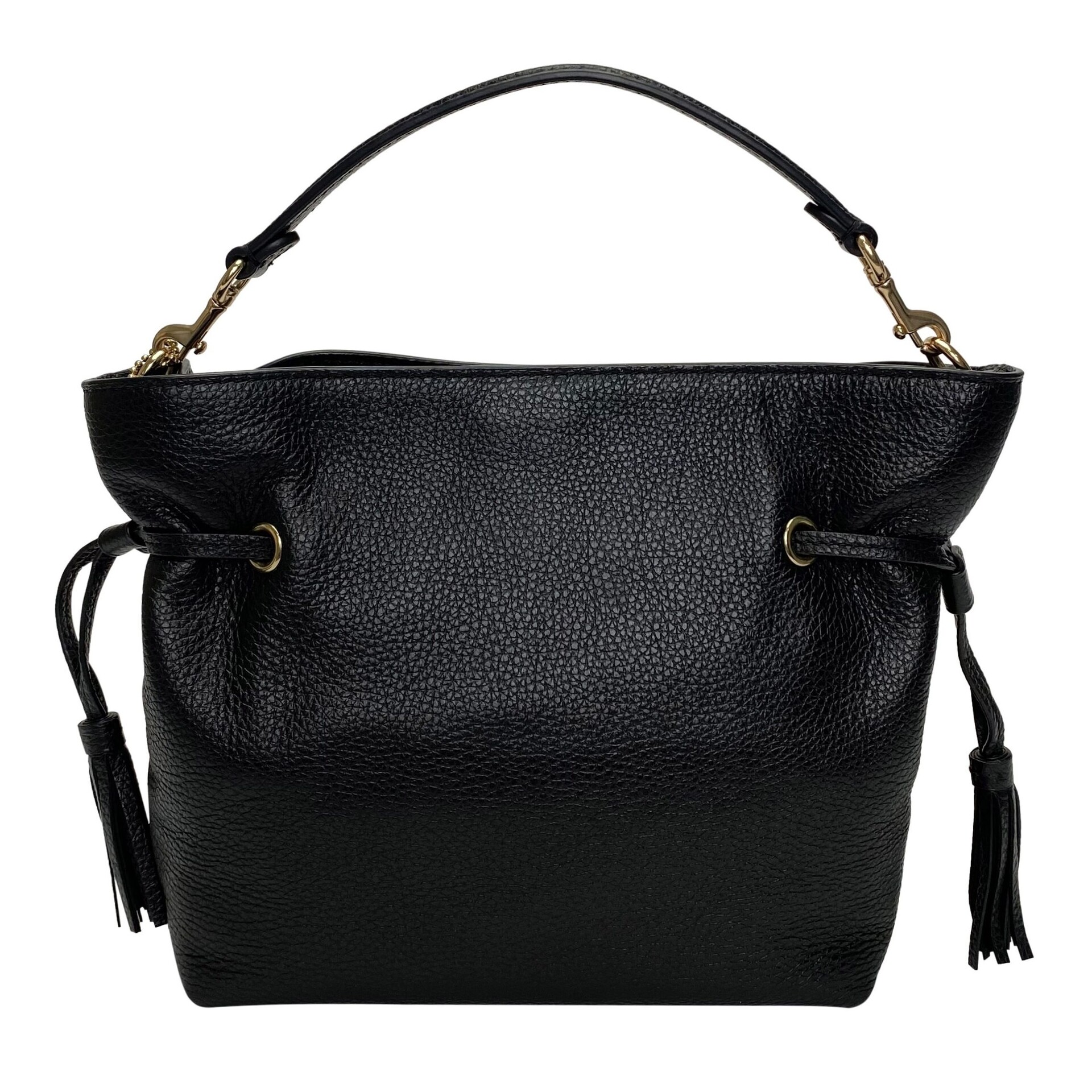 Bolsa Coach Couro Preto