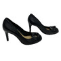 Scarpin Chanel Camélia Preto