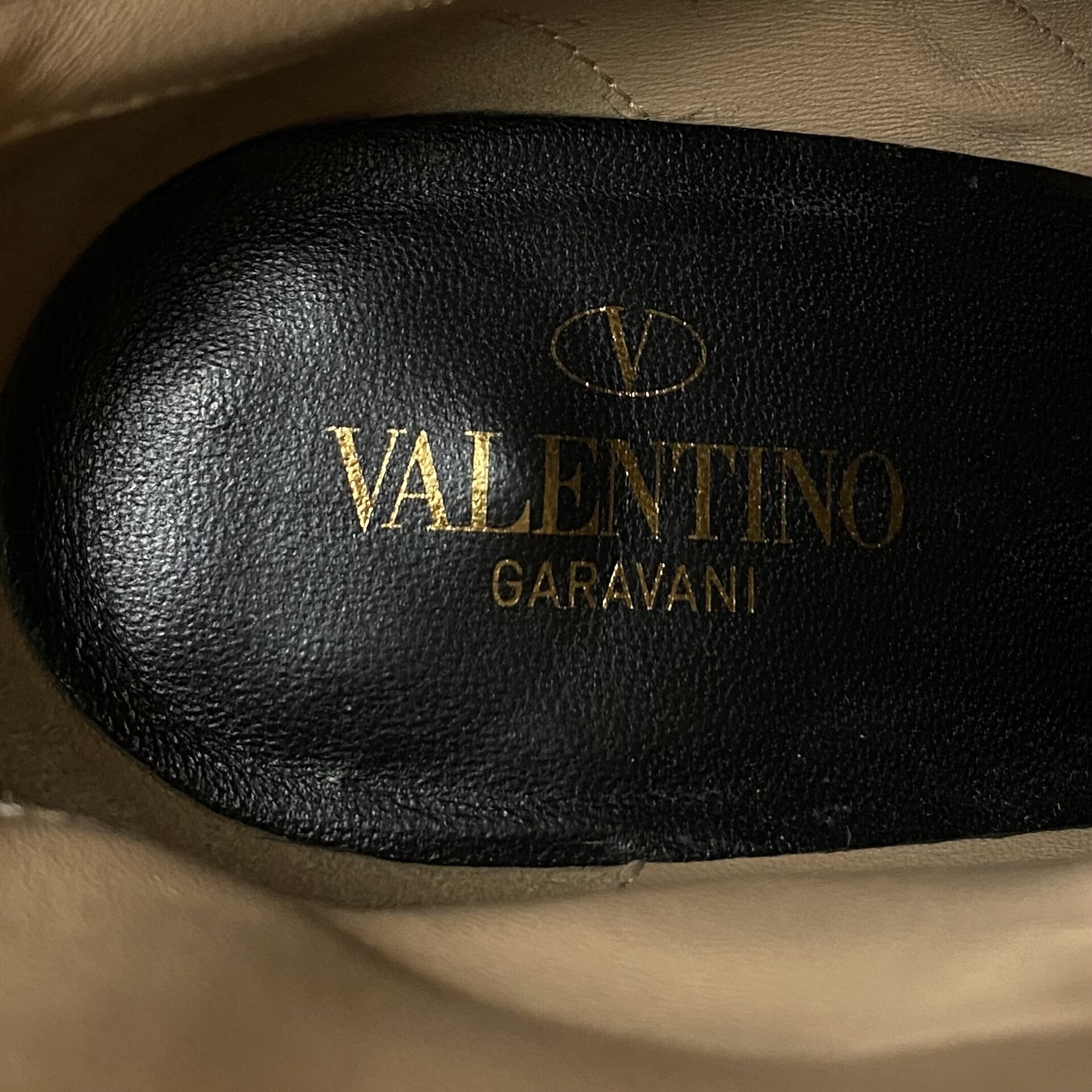 Bota Valentino Garavani Couro Preto