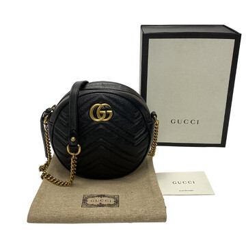 Bolsa Gucci Round Marmont Preta