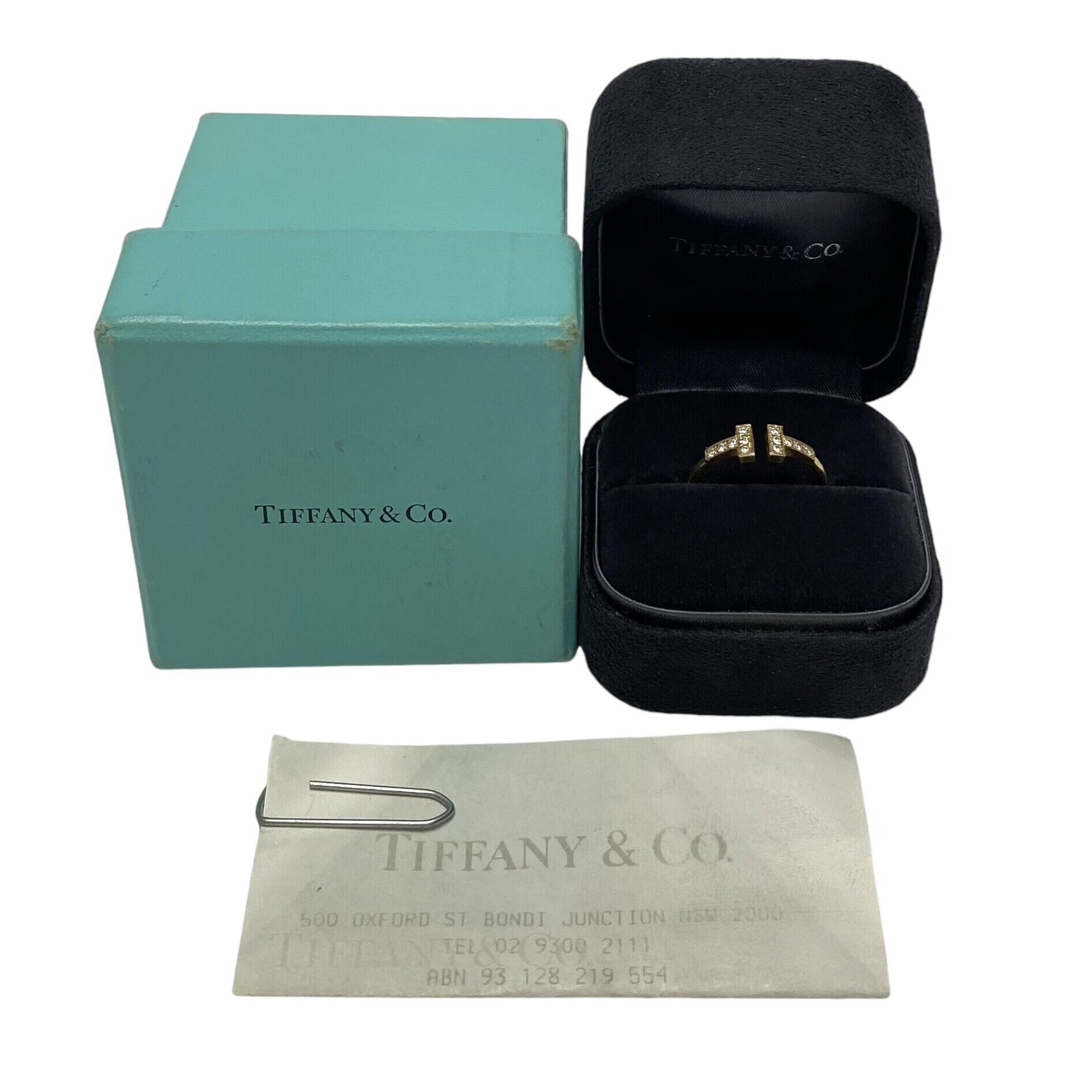 Anel Tiffany & Co. T Ouro Amarelo