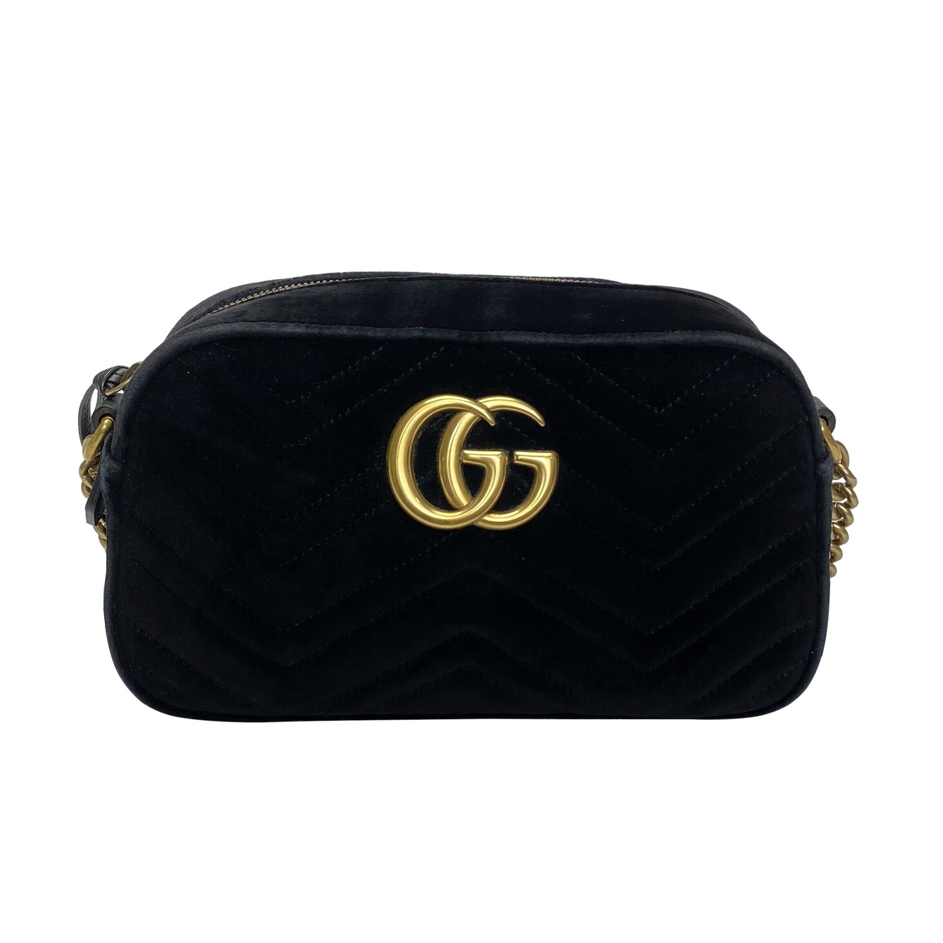 Bolsa Gucci GG Marmont Veludo Preto