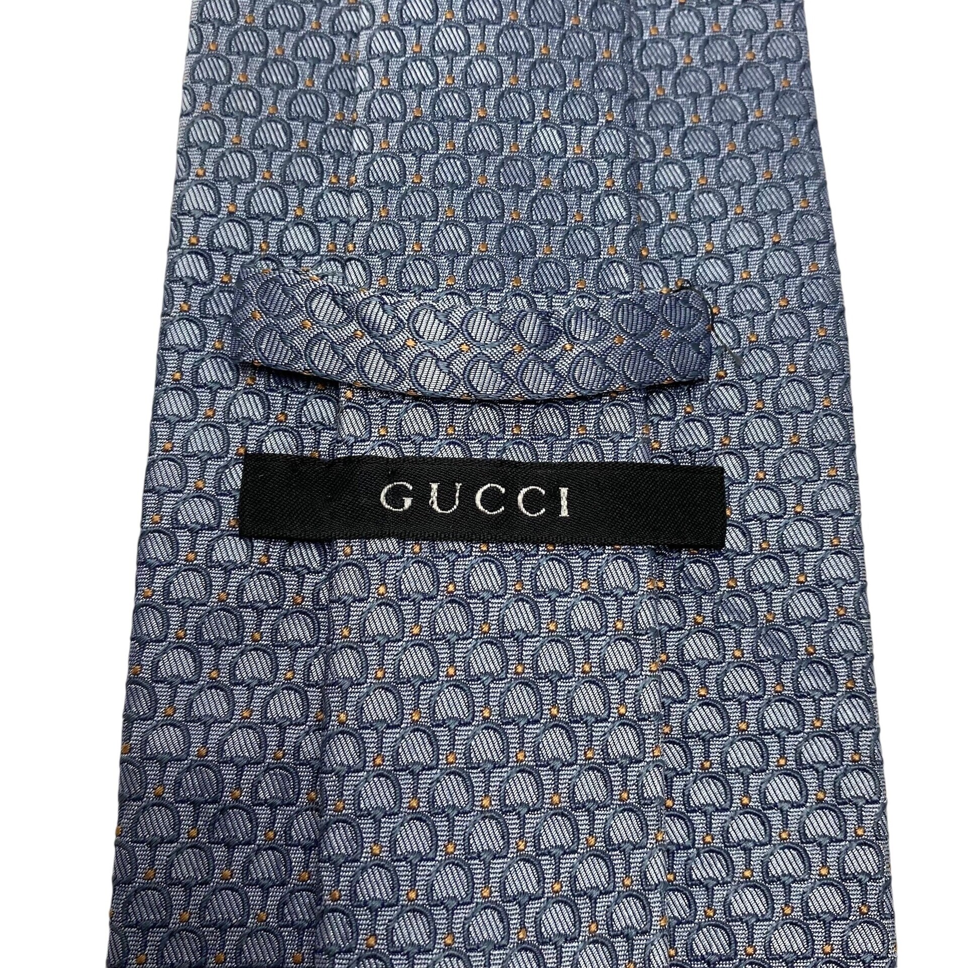 Gravata Gucci Azul Estampada