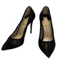 Scarpin Christian Louboutin Follie Draperia Chiffon Suede Preto