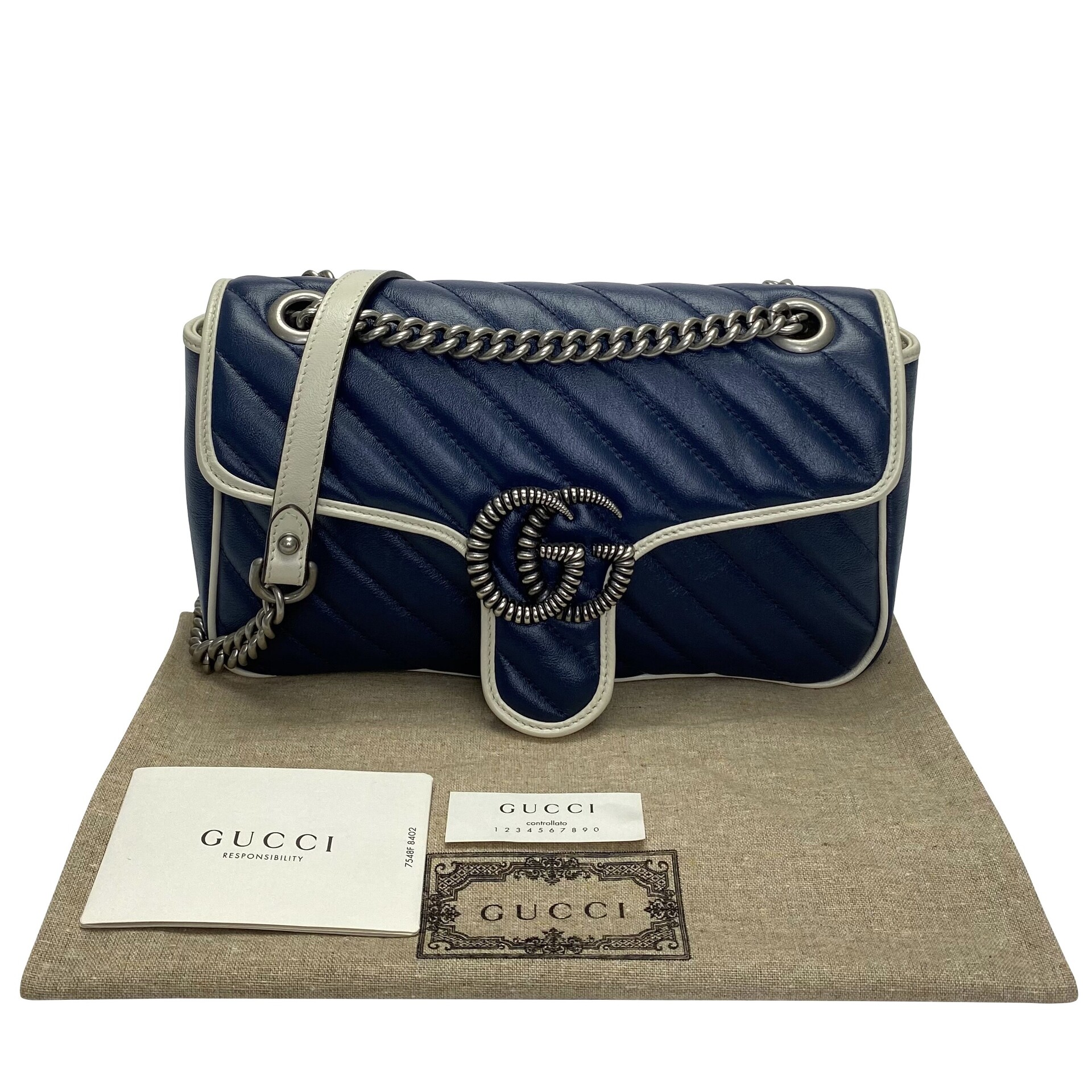 Bolsa Gucci GG Marmont Navy