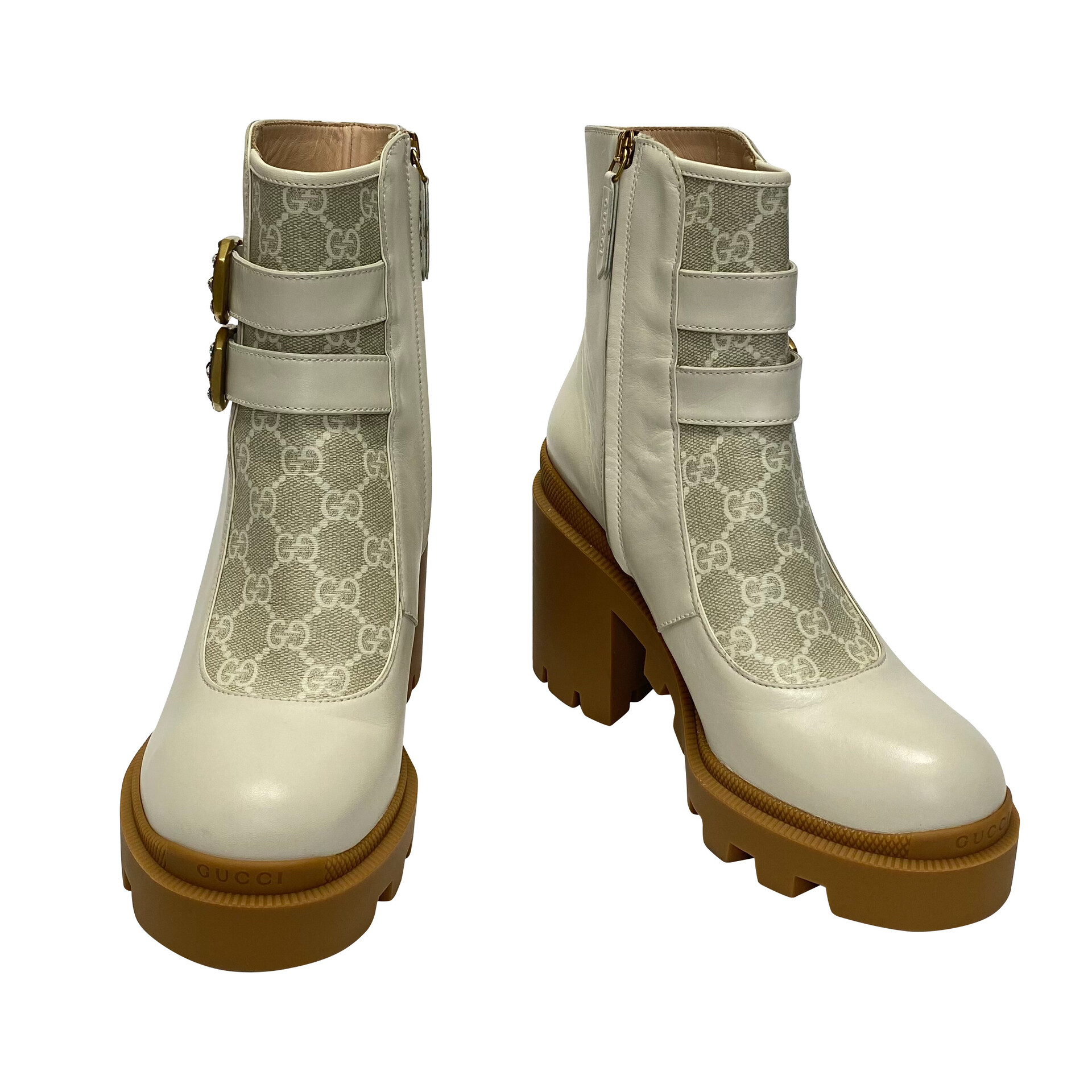 Bota Gucci Off White e Monograma