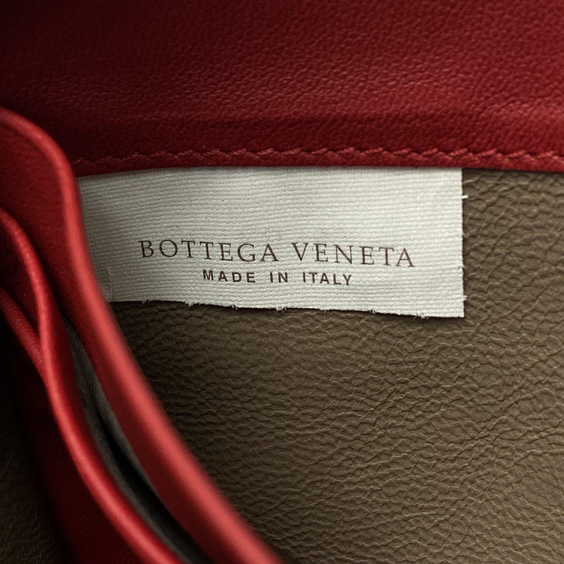 Carteira Bottega Veneta Intrecciato Vermelha