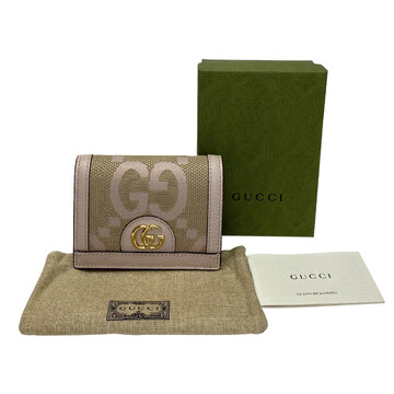 Carteira Gucci Monograma Rosa