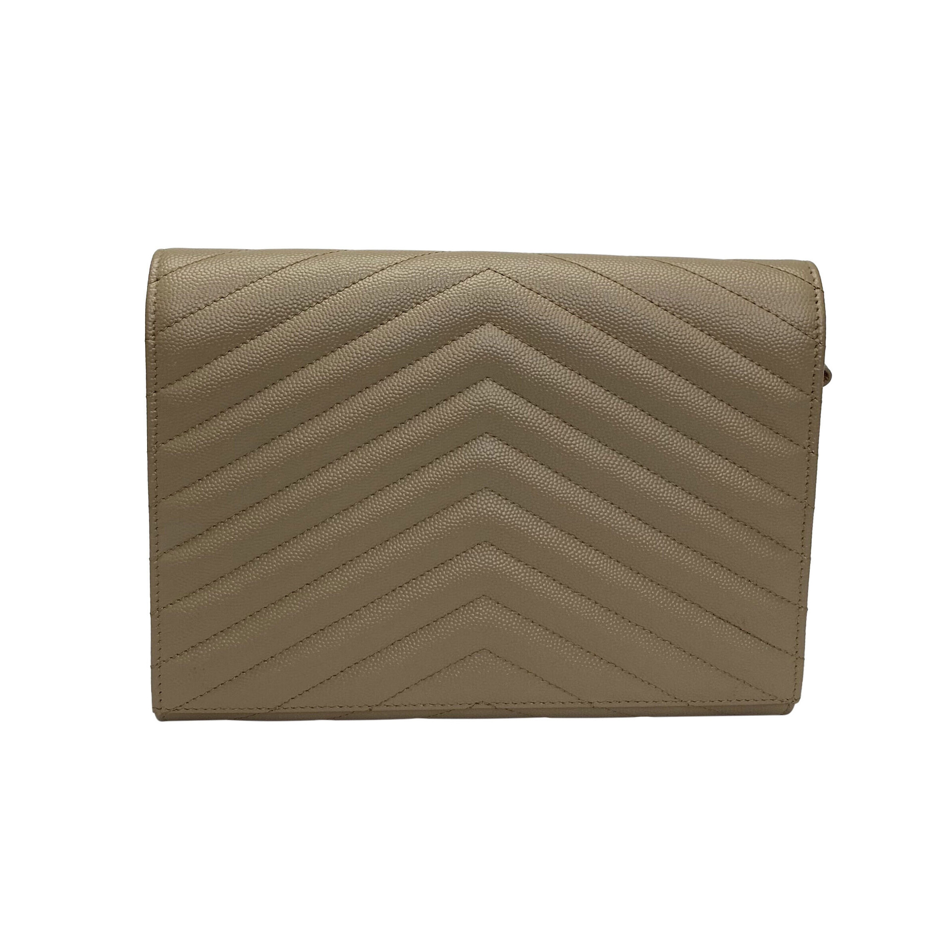 Clutch Saint Laurent Envelope Bege