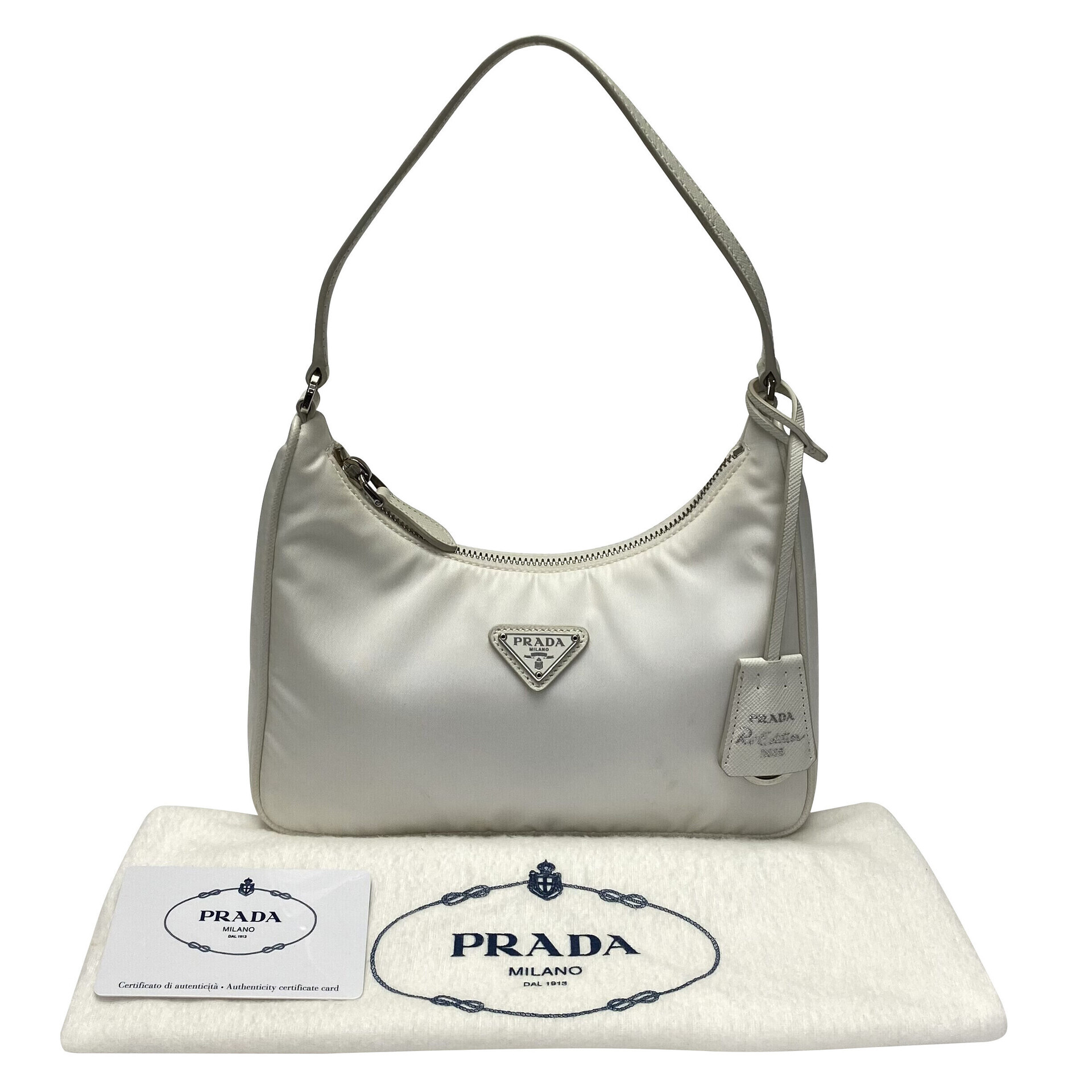 Bolsa Prada Re-Edition 2005 Nylon Branco