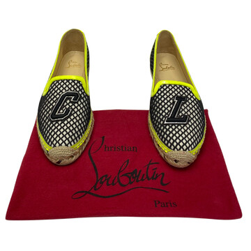 Espadrille Christian Louboutin Verde e Preto