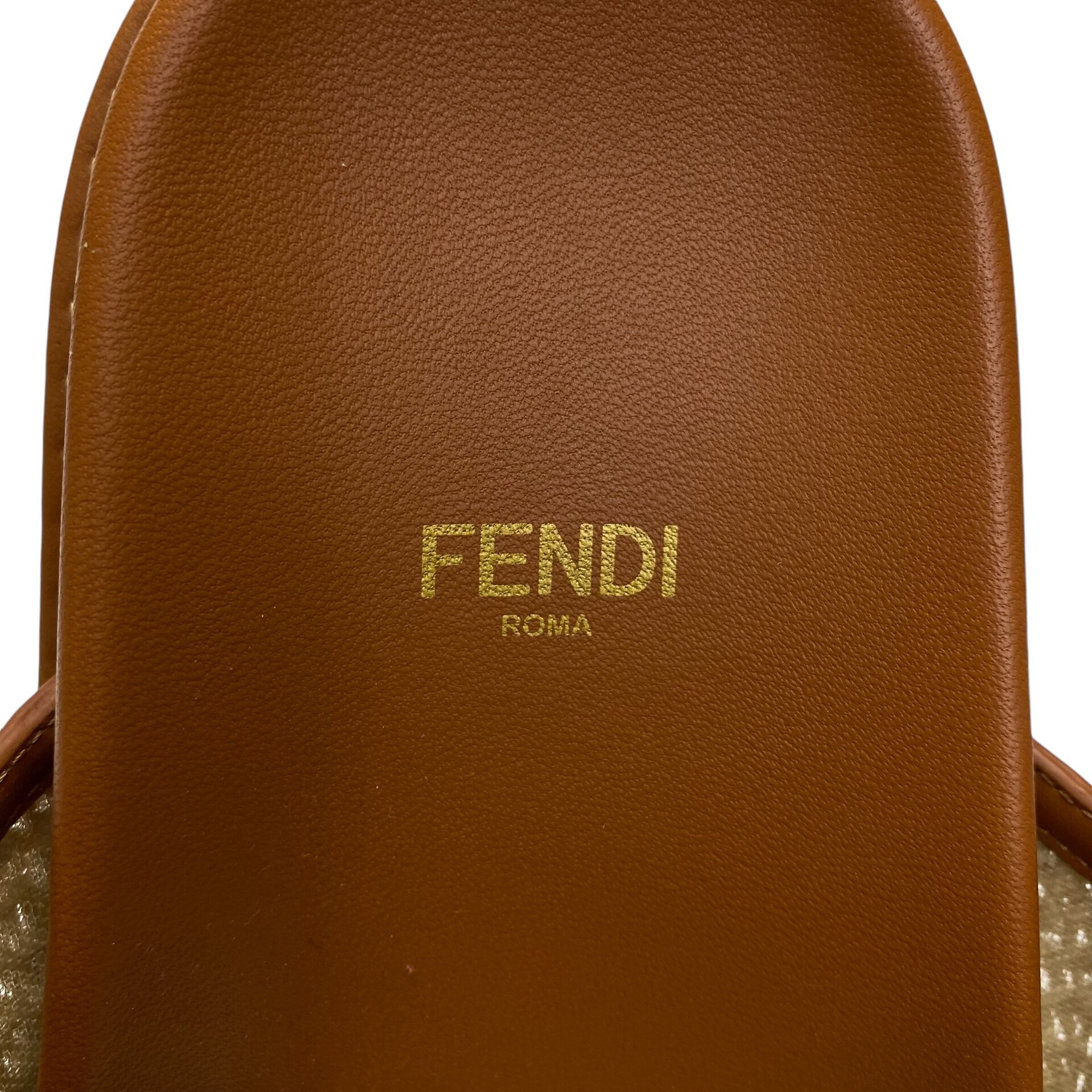 Slide Fendi FF Raffia