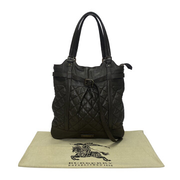 Bolsa Burberry Couro Matelassê Marrom