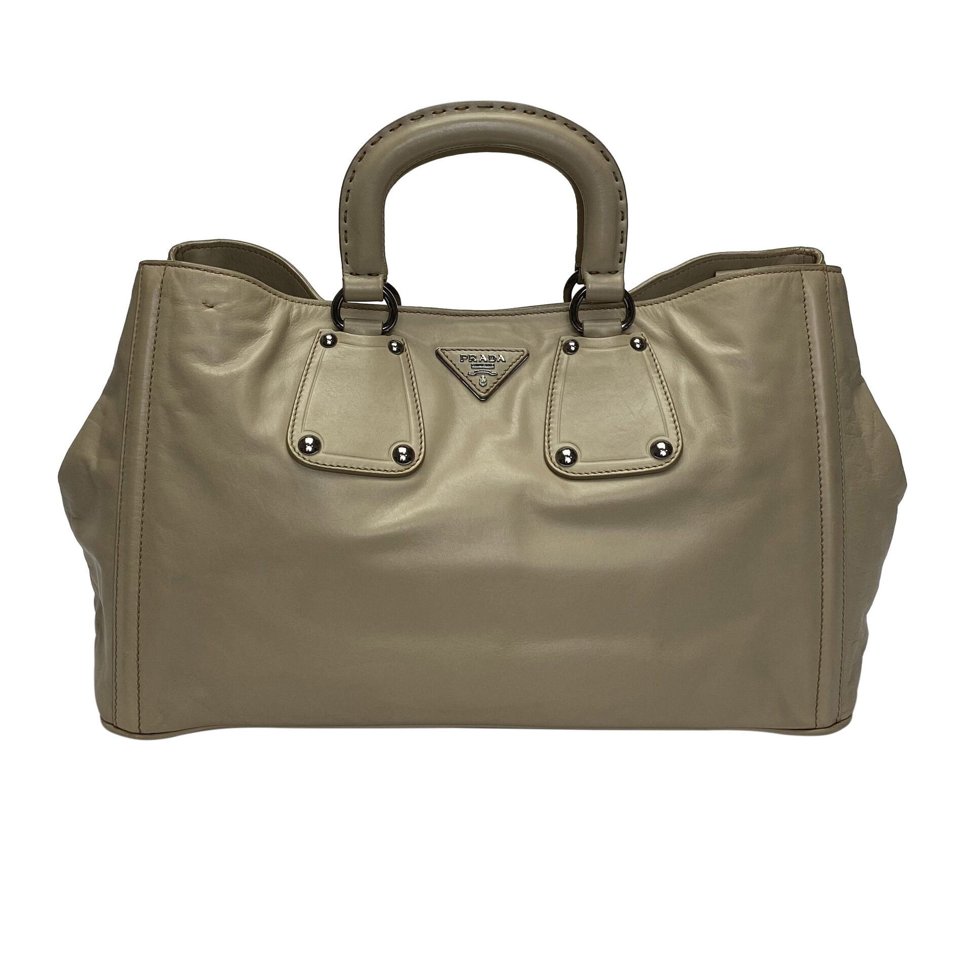 Bolsa Prada Couro Nude