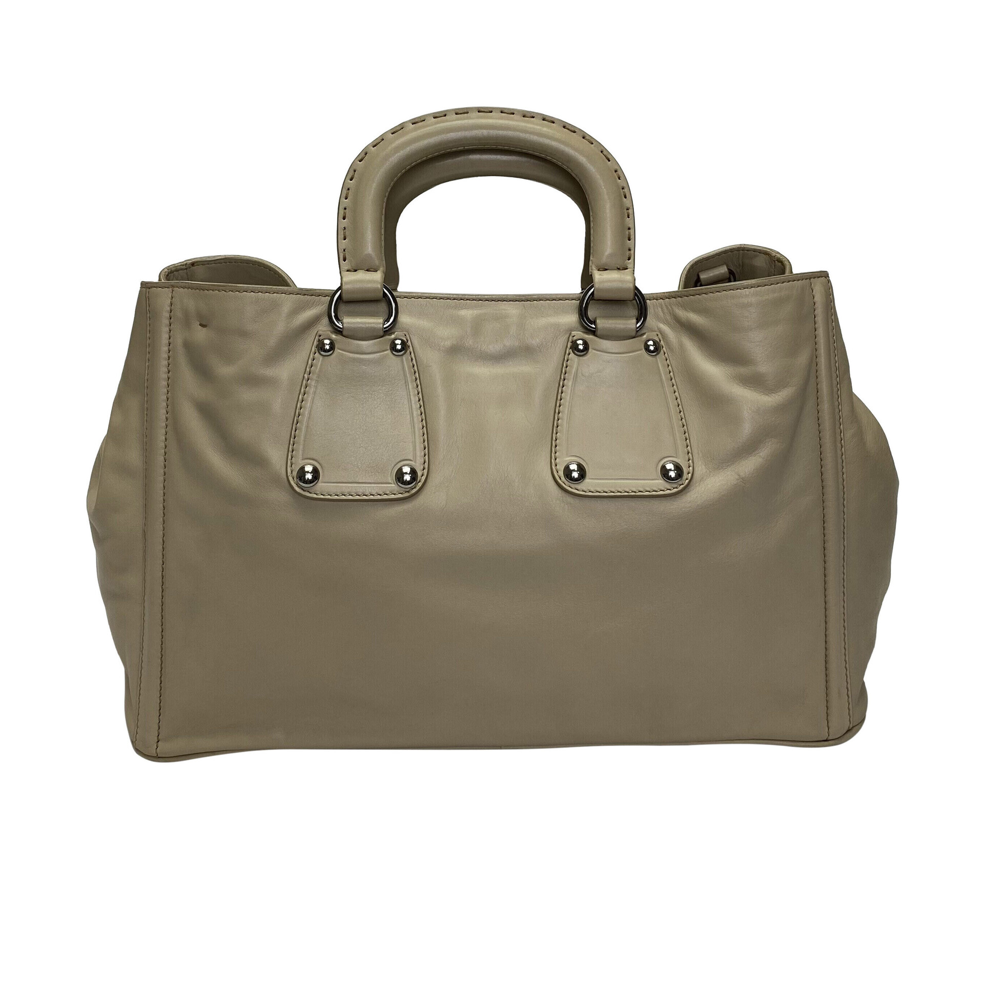 Bolsa Prada Couro Nude