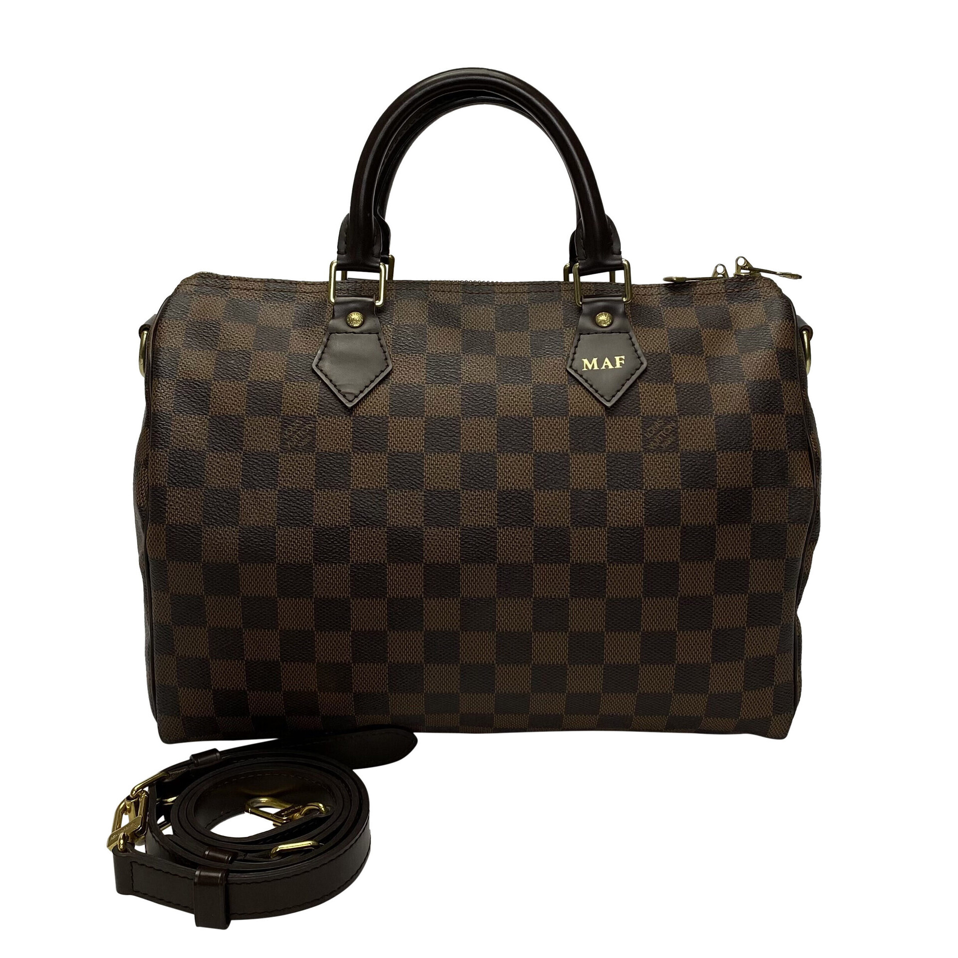 Bolsa Louis Vuitton Speedy Bandoulière 30 Damier Ebene