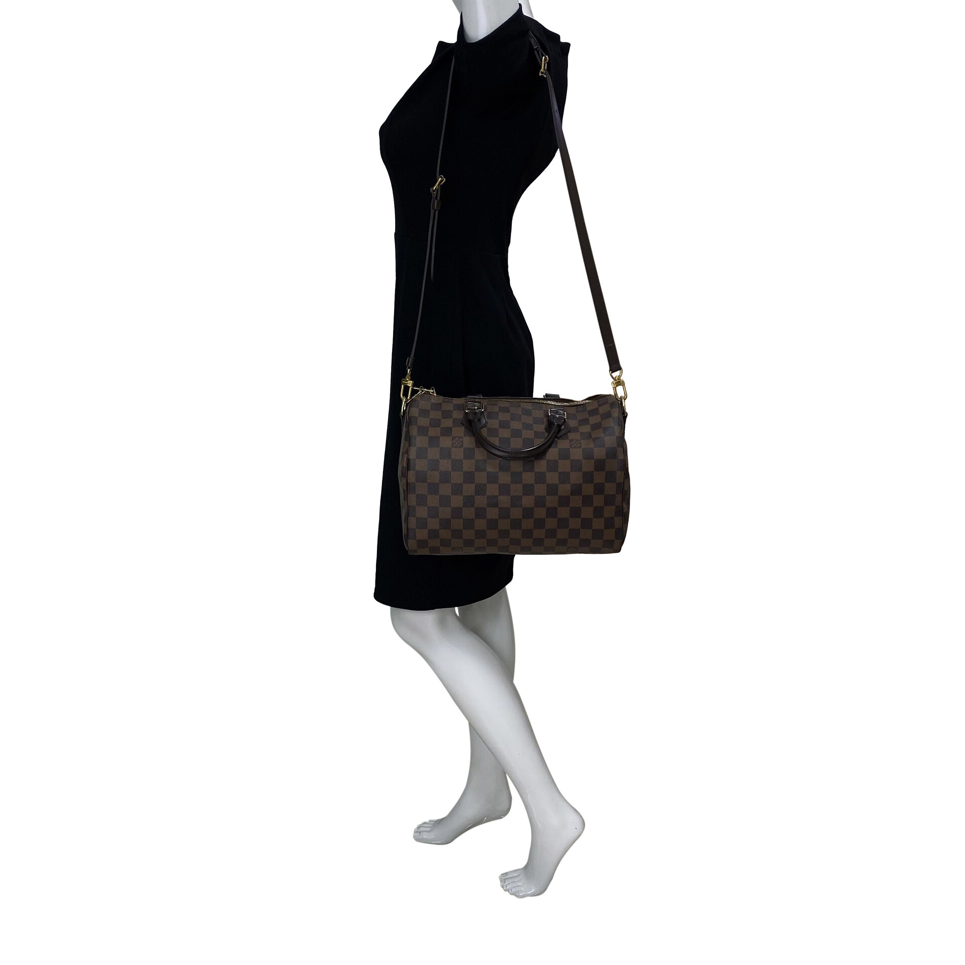 Bolsa Louis Vuitton Speedy Bandoulière 30 Damier Ebene