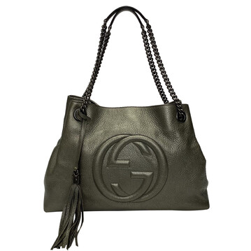 Bolsa Gucci Soho Cinza